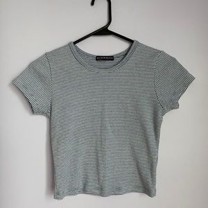 NWOT- Brandy Melville striped crop t shirt
